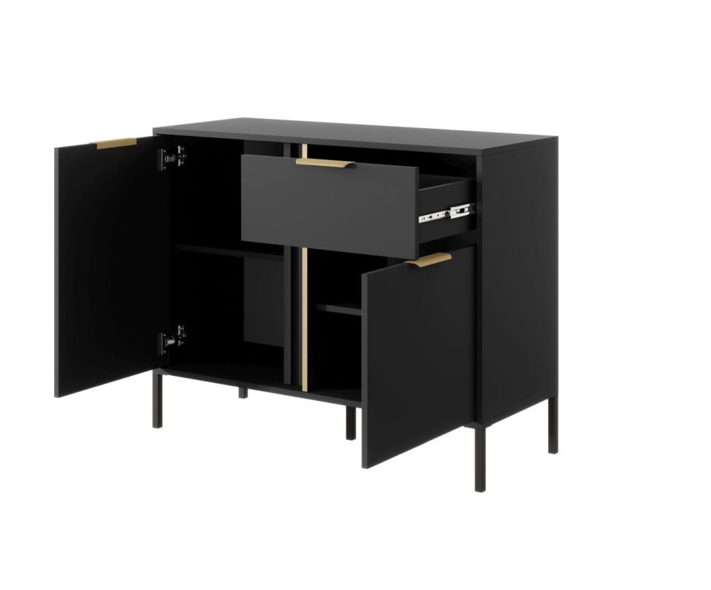 Chest of drawers 103 2D1S Lars anthracite - Image 4