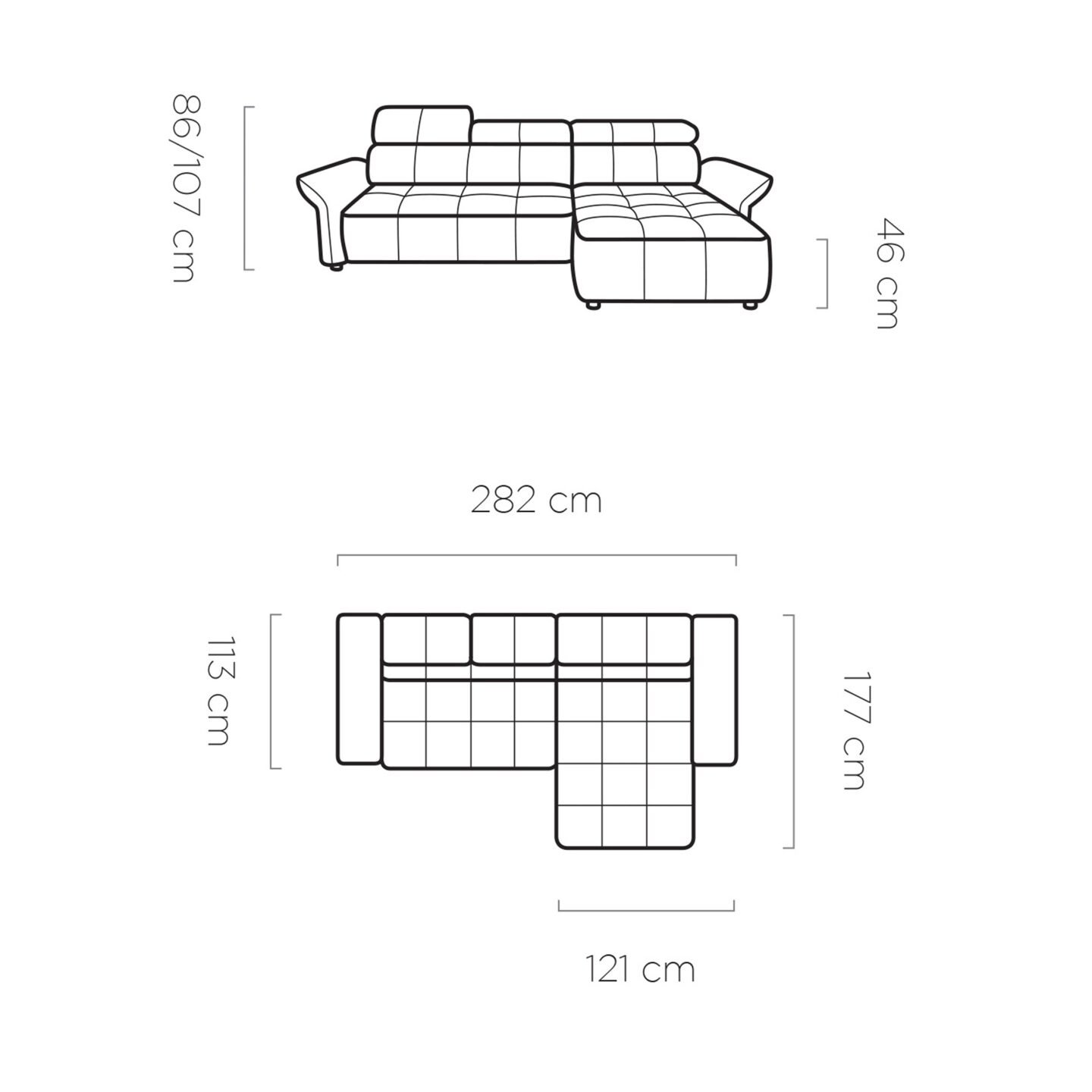 Enzo S Gr1 electric corner sofa - Image 9