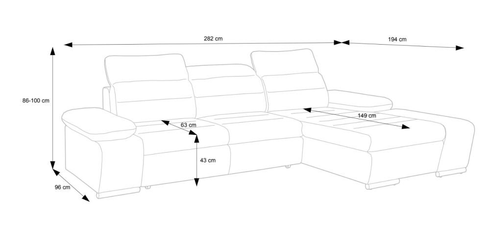 Corfu Gr1 corner sofa bed - Image 4