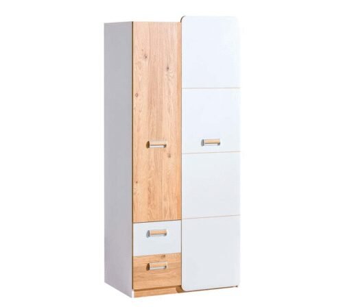 “LORENTO” L1 system (2D 2S wardrobe) – oak color oak