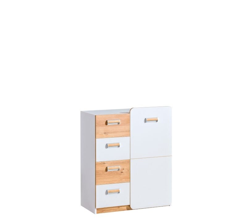 LORENTO L6 system (D4 S chest of drawers) - oak-colored dirty chipboard