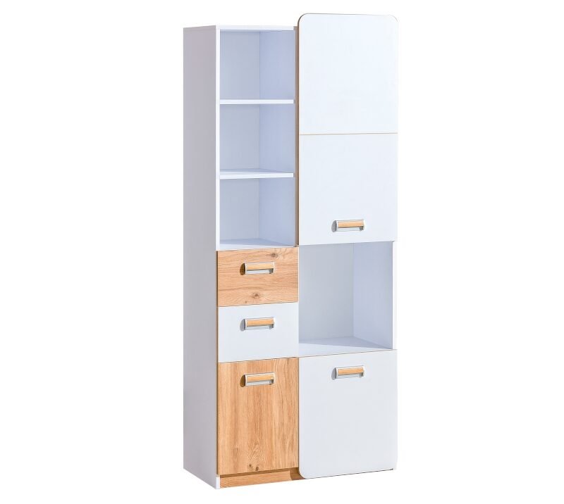System "LORENTO" L7 (3D shelving unit 2S) - oak color