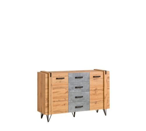LOFTER LO5 system (2D 4S chest of drawers) – millennium concrete