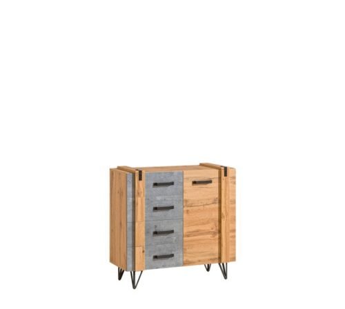 LOFTER LO6 system (1D 4S chest of drawers) – millennium concrete