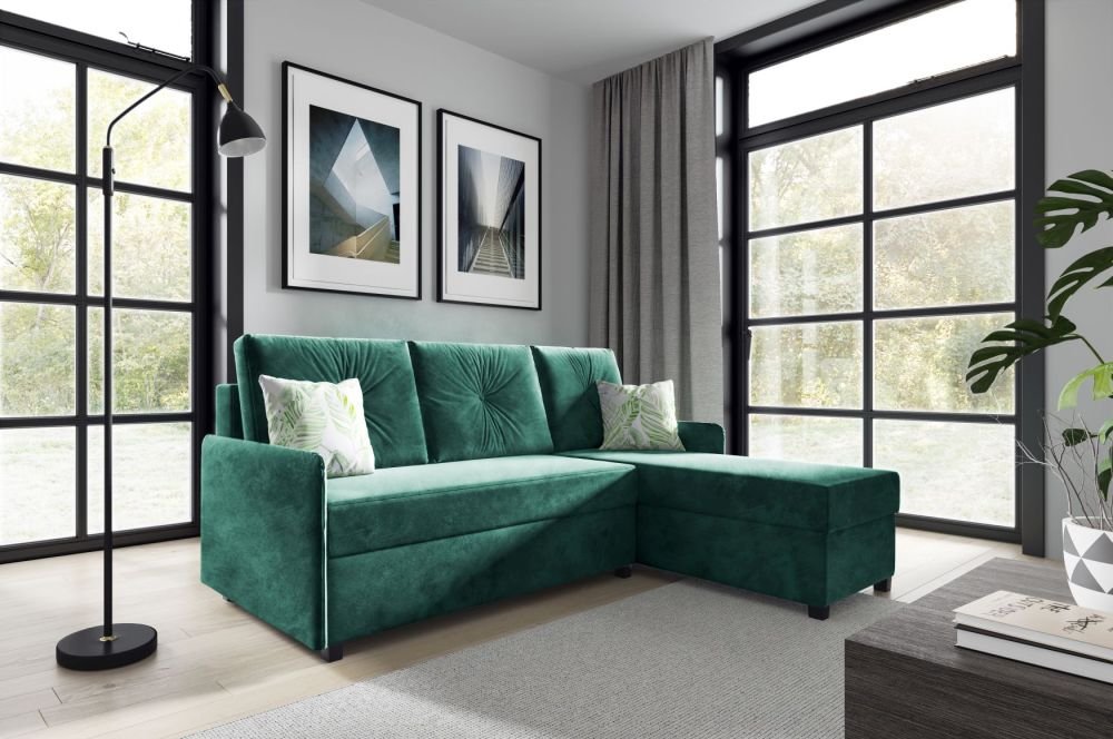 104 Single fold-out corner sofa - Image 3