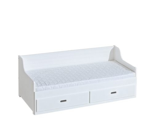 Bed “SZYMON” – pine on a white background