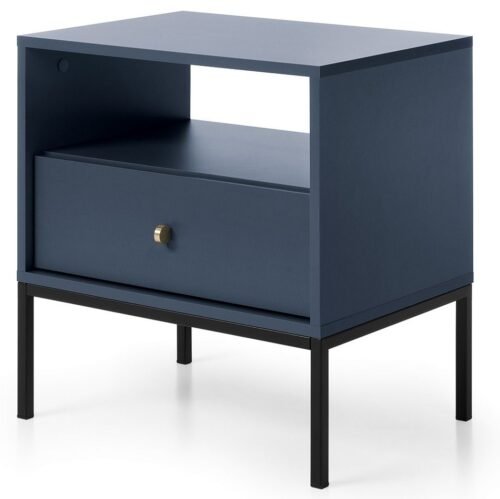 Dark blue Mono MS54 bedside table