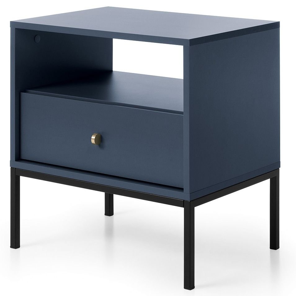 Dark blue Mono MS54 bedside table