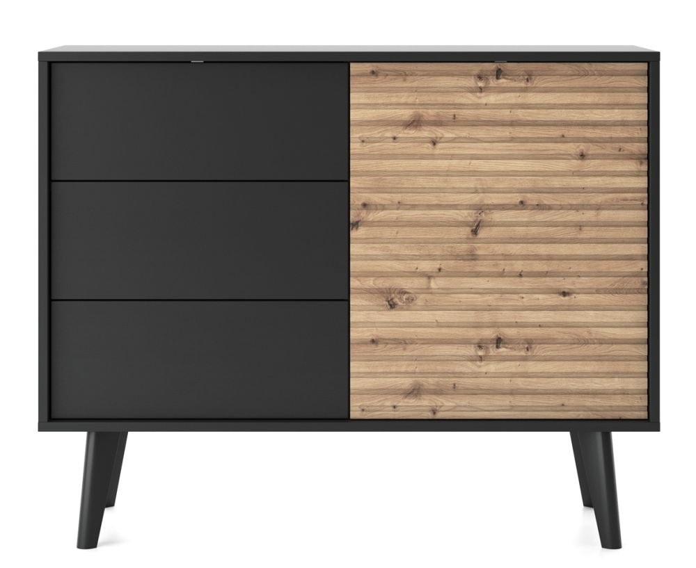 Willow KSZ104 chest of drawers with grooves in the facades - Image 2