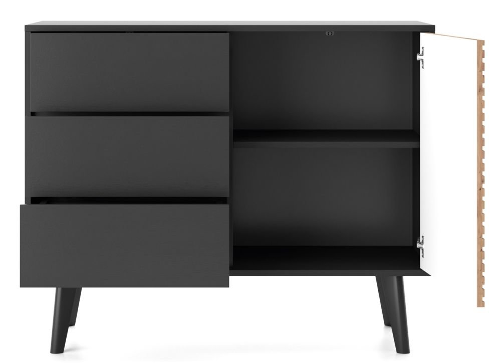 Willow KSZ104 chest of drawers with grooves in the facades - Image 3