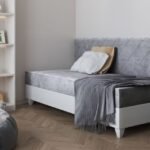 Bed with storage box and soft mattress LAGOS II 90x200 cm
