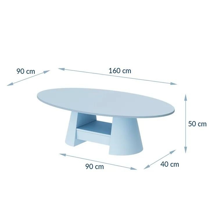 CALABRO coffee table 90x160 cappuccino color - Image 2
