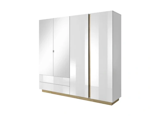 Arco 220 wardrobe – glossy white