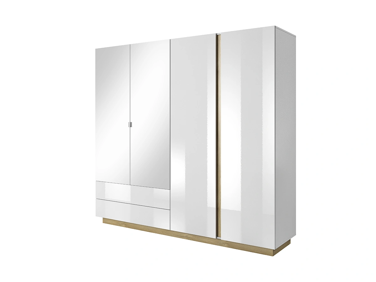 Arco 220 wardrobe – glossy white
