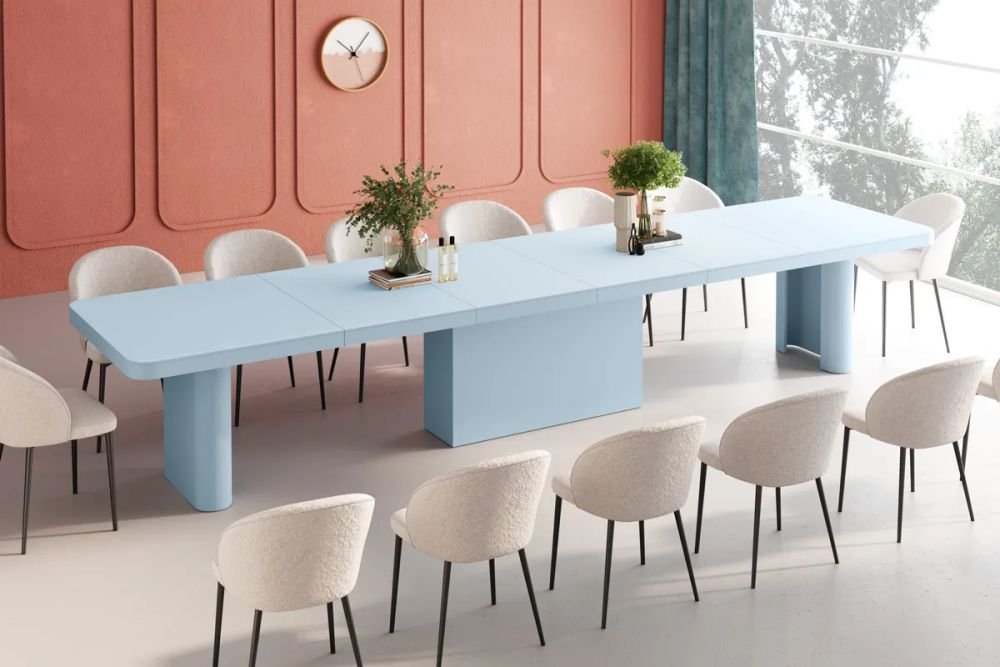 PORTOFINO extendable table 160(412)x100 mint color - Image 2