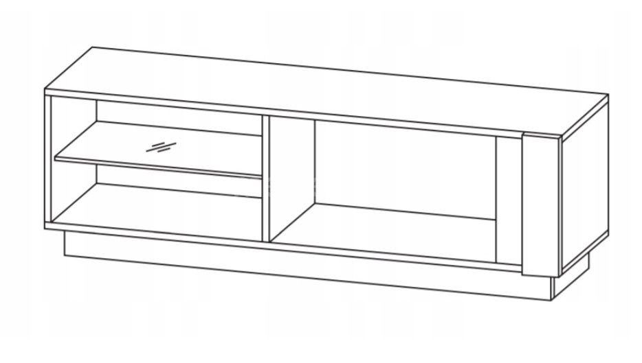 TV stand 138 Arco - white glossy - Image 2