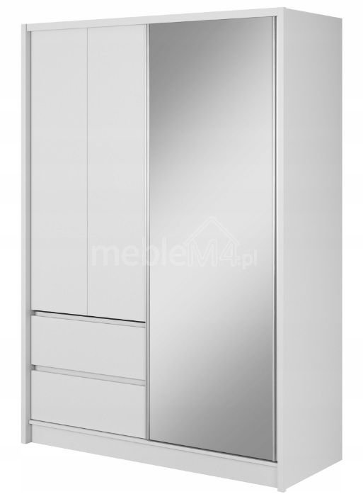 Sara 150 sliding wardrobe - white - Image 2