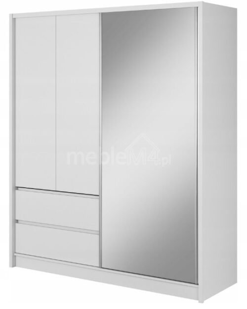 Sara 180 sliding wardrobe – white