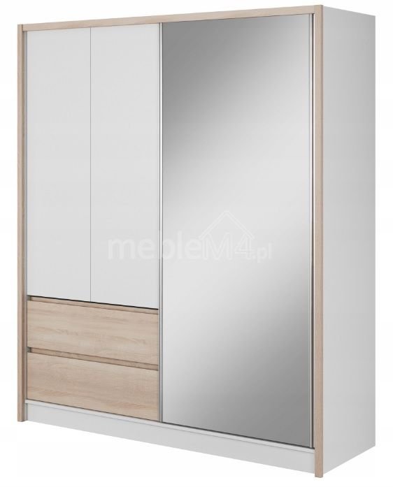 Sara 180 sliding wardrobe – Sonoma oak - Image 2