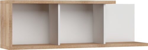 HYBRID 15 piece wall shelf for living room, Sonoma oak, whiteHYBRID