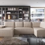 Folding corner sofa with cushions Fiord U2 140 Gr2