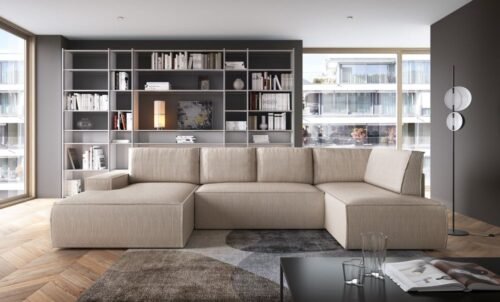 Folding corner sofa with cushions Fiord U2 140 Gr1