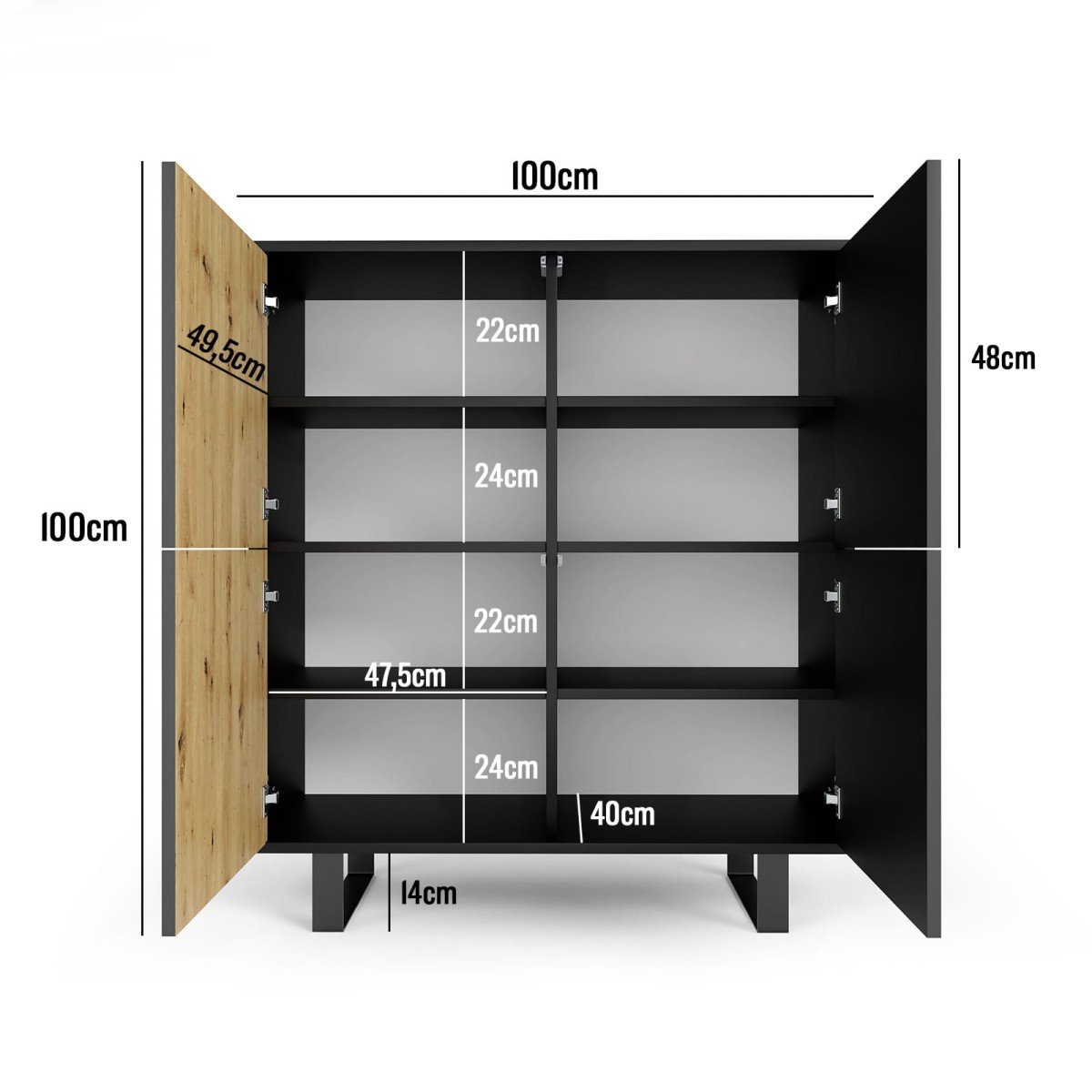 Loft chest of drawers with 4D Ross slats - Image 5
