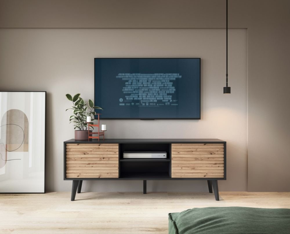 Loft coffee table with grooved fronts Willow L104 - Image 6