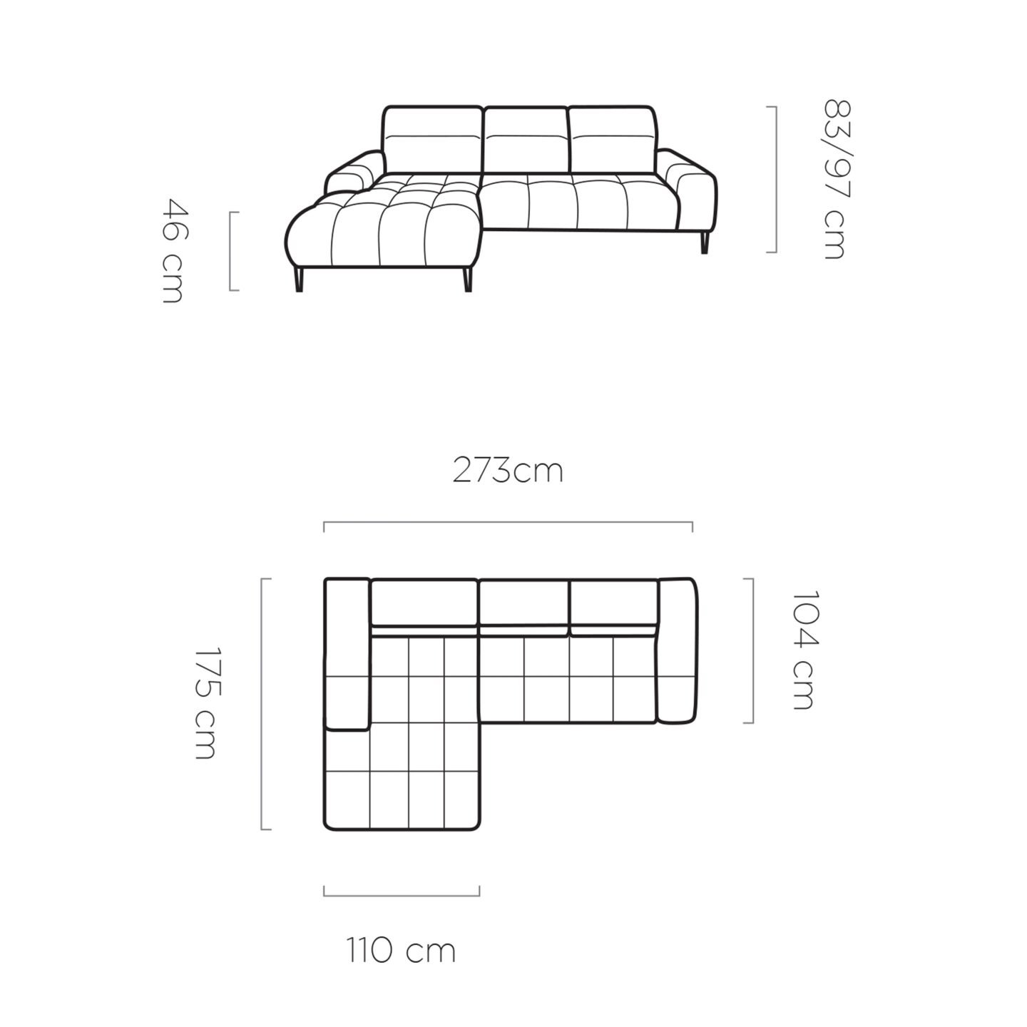 Giano S Gr1 electric corner sofa - Image 9