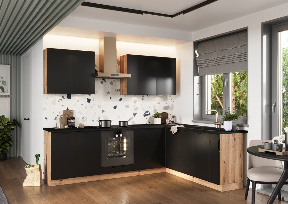 Corner kitchen furniture set 200/260 cm corner kitchen Isabel