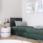 TOMAR I bed with storage box and soft mattress 90x200 cm