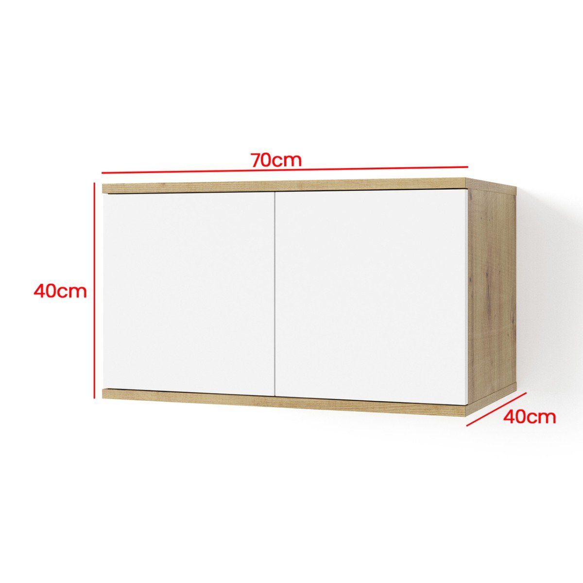 Scandinavian-style wall-mounted TV cabinet, 280 cm, "Seville" - Image 4