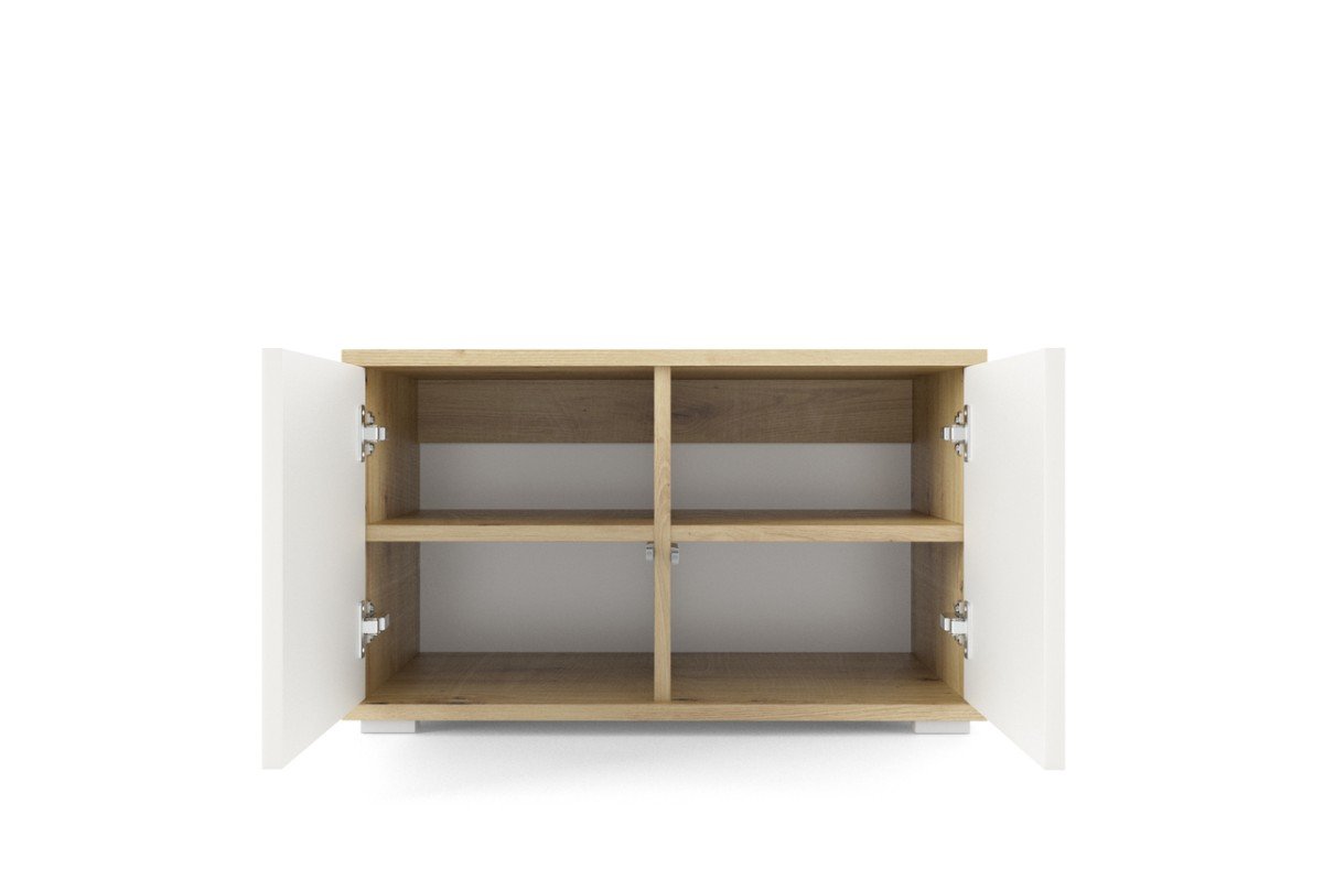 Scandinavian-style wall-mounted TV cabinet, 280 cm, "Seville" - Image 3