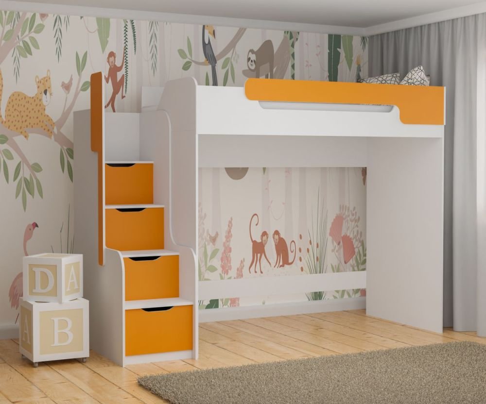 Dorian mezzanine bunk bed 90x200 cm - Image 2