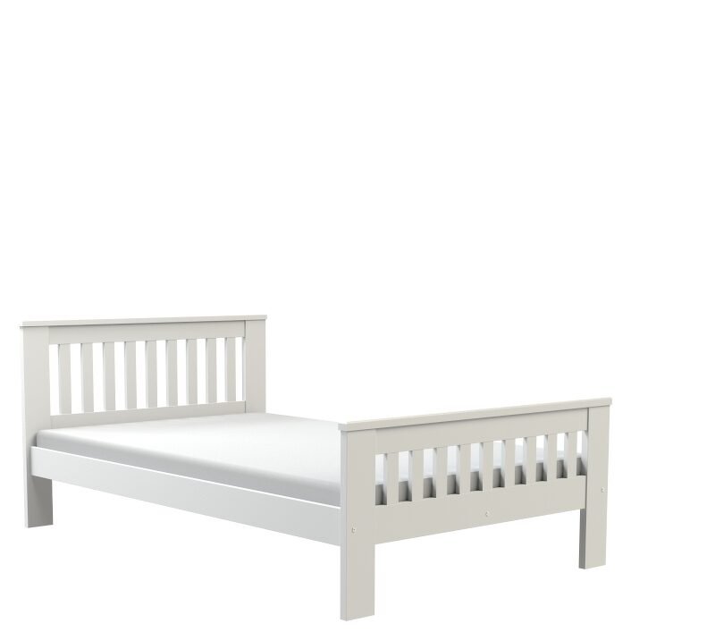 Bed "LAURA" - pine on a white background