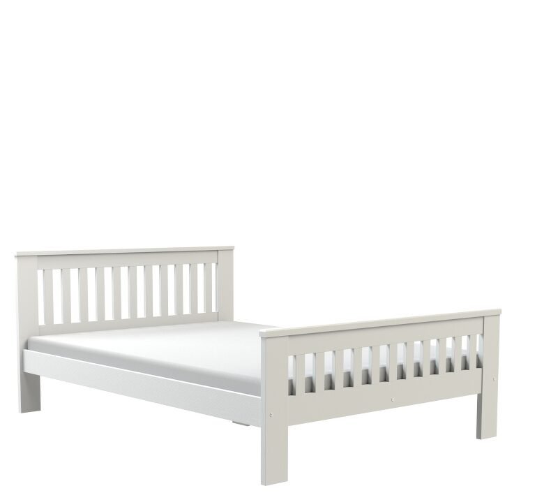 Bed "LAURA" - pine on a white background