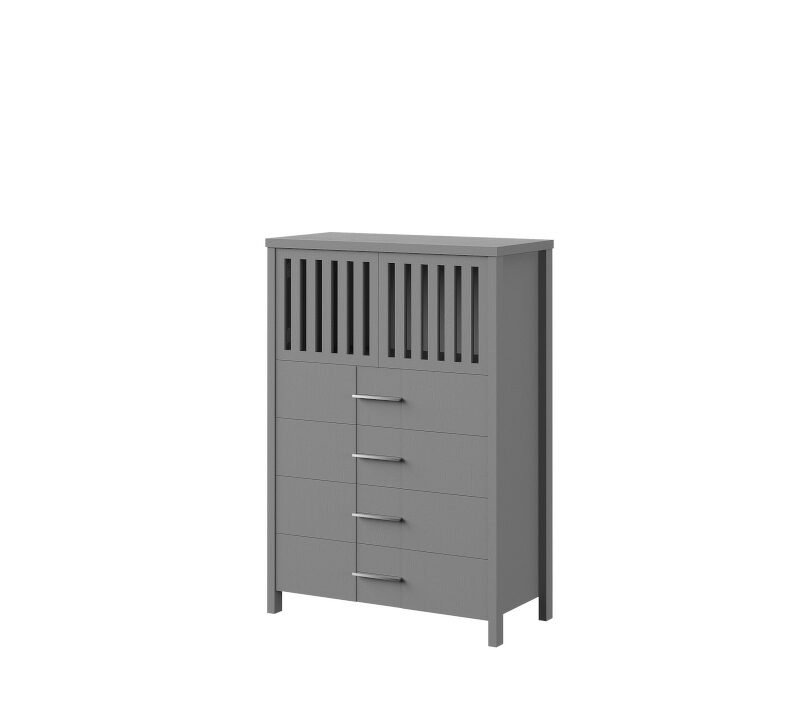 LAU2 "LAURA" chest of drawers - pine on anthracite