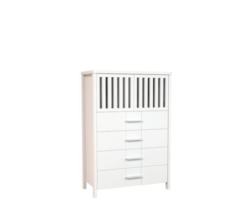 LAU2 “LAURA” chest of drawers – pine on a white background