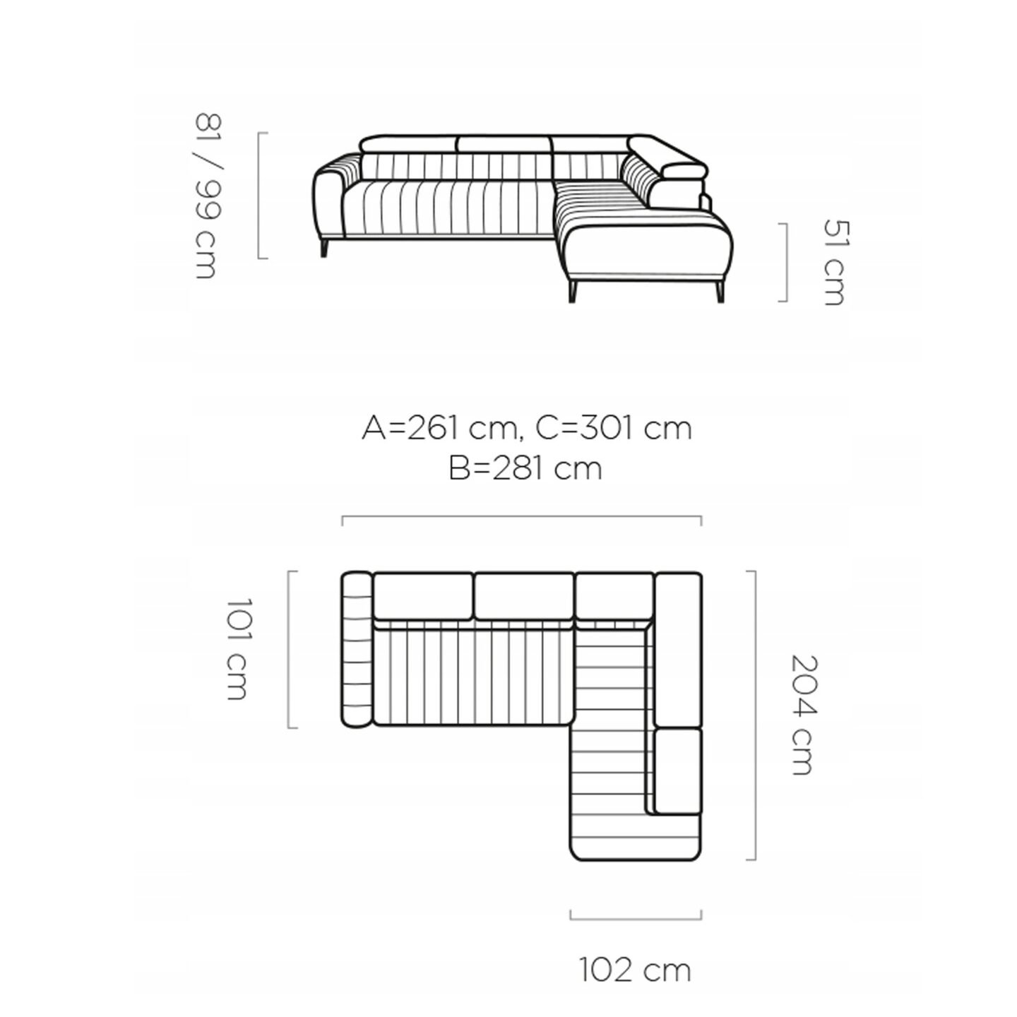 Gandi L120 Gr1 corner sofa - Image 9