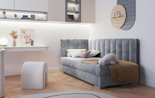 Bed with container and soft mattress COIMBRA III 90×200 cm