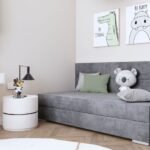 TOMAR II bed with storage box and soft mattress 90x200 cm