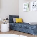 Bed with storage box and soft mattress SINTRA I 90x200 cm