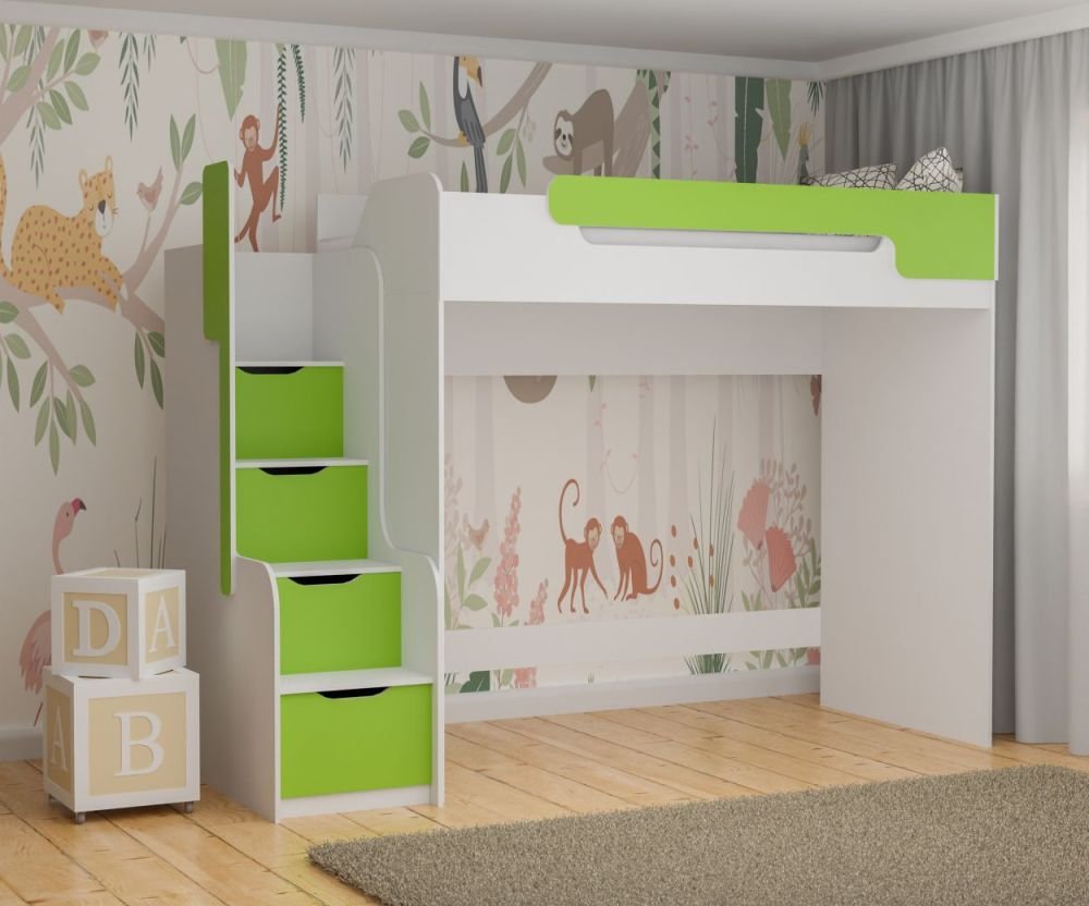 Dorian mezzanine bunk bed 90x200 cm - Image 3
