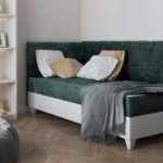 Bed with storage box and soft mattress LAGOS III 90x200 cm