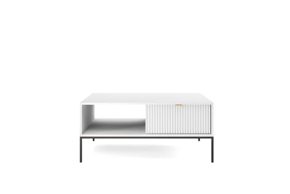 Nova coffee table with drawer L-104 white - Image 2