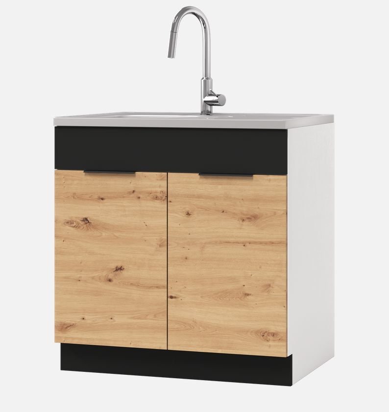 Base sink cabinet 80 cm Elena D 80ZL with lid