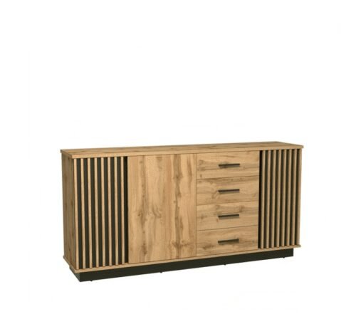 System “LAMELO” LA21 (3D4S chest of drawers) – black