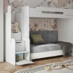 Two soft beds Lagos II + Dorian mezzanine 90x200 cm