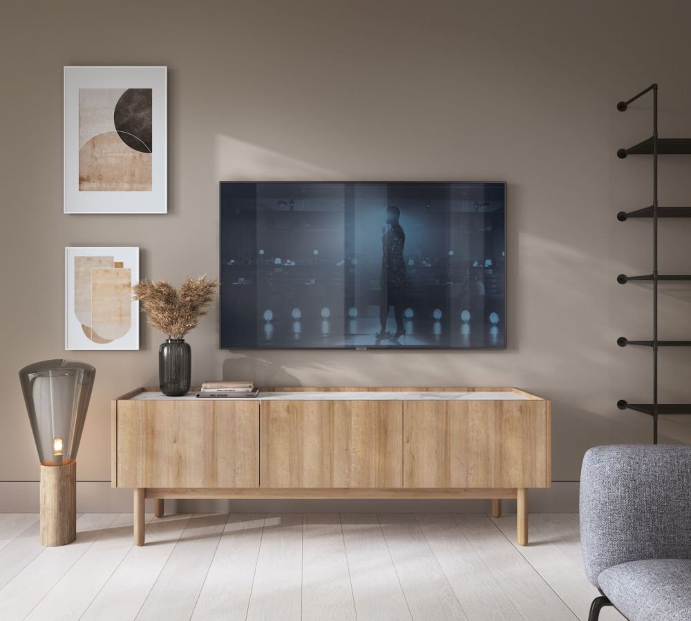 TV cabinet Boho RTV144 chest of drawers, Riviera oak - Image 7