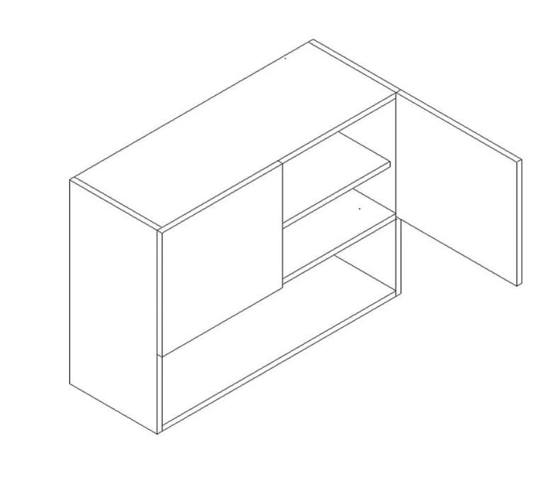 Wall cabinet 80 cm with shelf Elena W80 PD - Image 2
